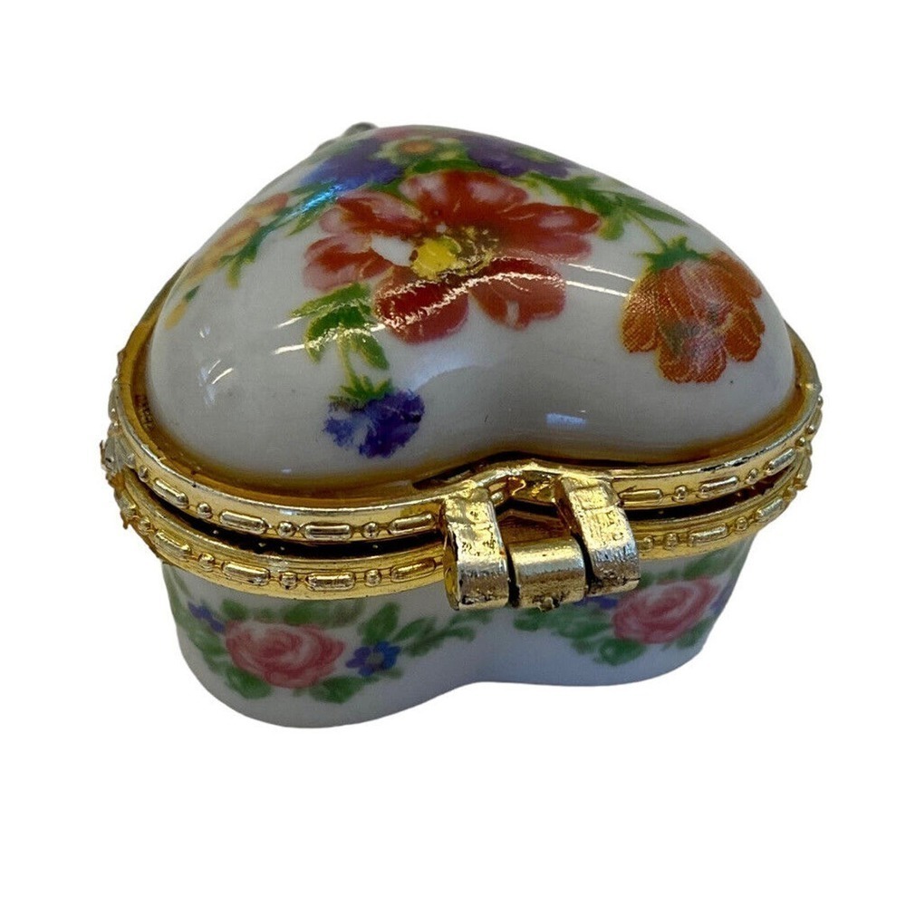 Vintage Antique Flower Rhinestones Opal Christmas Silver Gold 3 Mini Pill Boxes - Picture 9 of 13